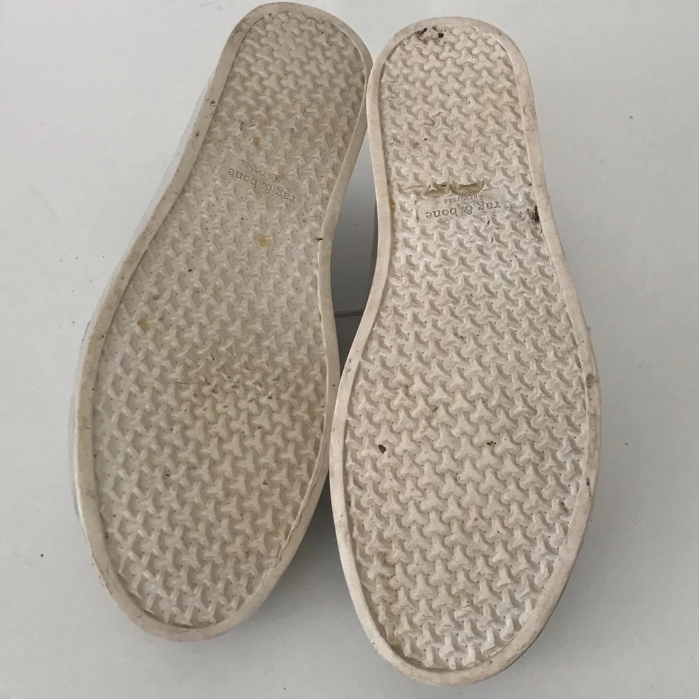 Rag & Bone Off White Leather Sneakers, Size 36.5 🔴CLEARANCE🔴